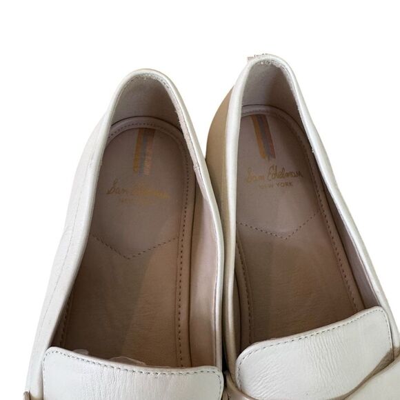Sam Edelman Kai Espadrille Flat Loafer in Modern Ivory Leather 9 - Picture 7 of 9